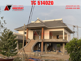 Hình ảnh thực tế xây nhà diện tích 250m2 2 tầng 2 phòng ngủ ở Sóc Trăng TC514020
